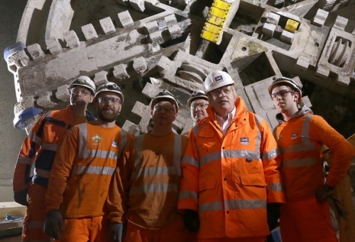 Célegyenesben a Crossrail alagútépítése