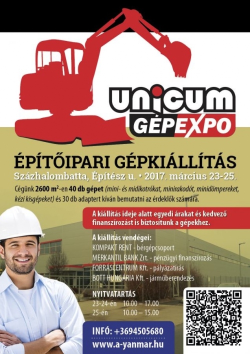 Unicum Gépexpo Építőipari Gépkiállítás