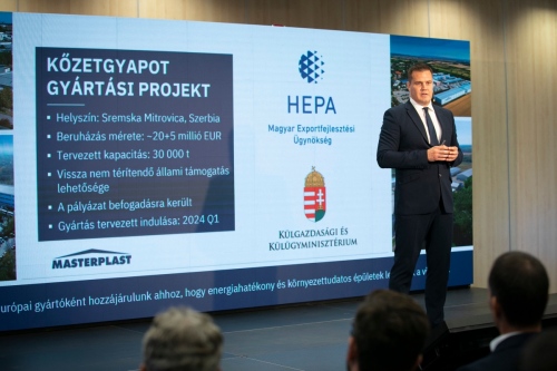 A Masterplast kőzetgyapot-gyártó üzemet létesítene a Vajdaságban